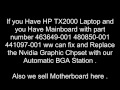 HP tx2000 Laptop Repair