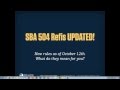 Webinar Replay: All About the New SBA 504 Loan Refinance Rules…