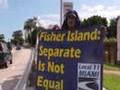 SEIU Fisher Island protest on Rosa Parks anniversary