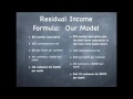 How is Your Residual Income Formula Working For You?