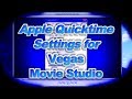 Install Apple Quicktime when using Sony Vegas Movie Studio HD Platinum 11